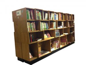 熱銷橡木書架 防火板層格式圖書館書架佛山廠家直銷
