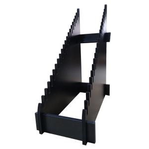 熱銷(xiāo)專(zhuān)賣(mài)店黑色木制陶瓷展示架廠(chǎng)家定制